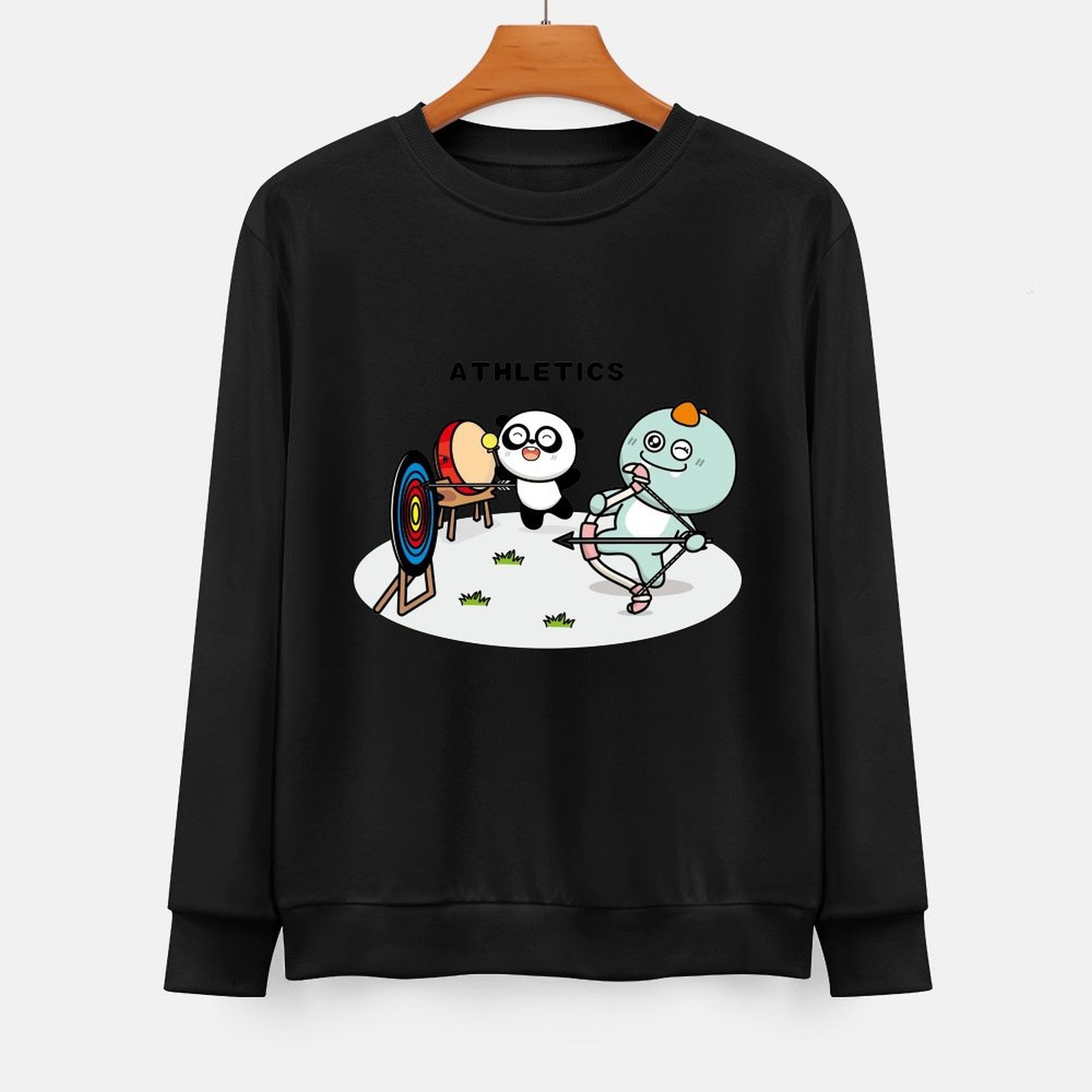 Front Patterned Long Sleeve TopSoftstyle Cotton